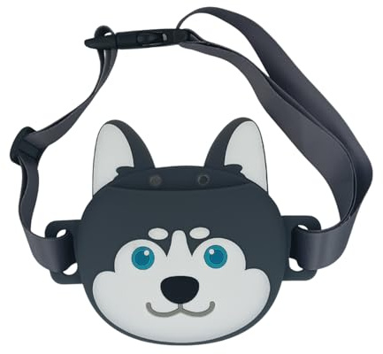 WJnflQN godisväska för träning av hundar | hundform design justerbart bälte och läckagesäker, promenadsnacksbehållare, för resor, vandring, daglig promenader, husdjursvård och