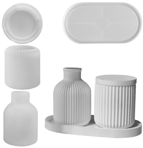 Resin Silicone Moulds - Silicone, Storage Box Mould Cup, Flexible | Reusable Flower Pot Pen Holder Moulds, Flower Vase Mould for Home Decor, Desk Organizer, Handmade Art Projects Use