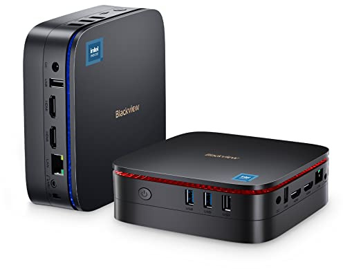 Blackview [3 Jahre Garantie] Mini PC MP60 W-11 Pro, 16GB DDR4 RAM 512GB M.2 SSD Micro Desktop Computer, Gen N5095 Desktop, 4K HD Dual HDMI, WiFi 5/ Bluetooth4.2/ Gigabit Ethernet für Heimkino