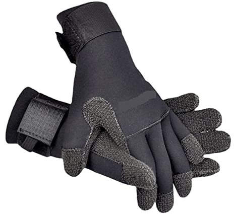 Neopren-Handschuhe Tauchhandschuhe 3 Mm / 5 Mm Rutschfeste, Verschleißfeste Handschuhe For Tauchen Im Winter, Schwimmen, Skifahren, Klettern für Tauchen, Surfen, Kajakfahren ( Color : 5mm Kevlar RDS-5