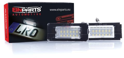 EinParts Kennzeichenbeleuchtung EP113 Canbus 6000K Kalt Weiß für R52 R55 R55N R56 R57 R57N R58 R59 2 Stücke