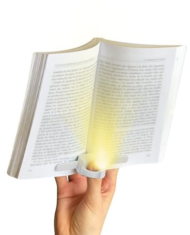 lizia - Liseuse/Lampe de Lecture - Blanc - Made in France - Lumière Discrète - Invention Médaillée au Concours Lépine