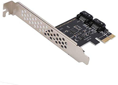 Acouto Schede PCI E Schede Adattatrici di Espansione PCI Express a 3.0, 2 Porte III 6Gbps per Chassis Grandi E Piccoli con Supporto per Interfaccia di Programmazione IDE AHCI