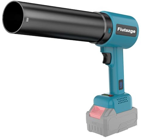 Akku-Laubbläser für Makita 18V-Akkus, 2-in-1 Akku Gebläse, 4-Gang Bürstenloses Gebläse, Windgeschwindigkeit 240 km/h für Auto, Remove Dust, Leaves und Snow (Ohne Akkus)