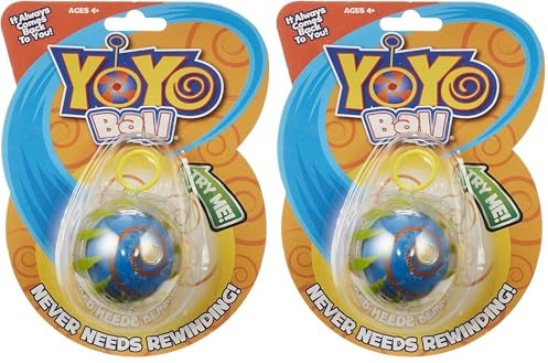 YOYO BALL yoyo tricks toy boys girls automatic return tangle free multi coloured kids professional trick yoyos Loop the Loop Aound the World (Pack of 2)
