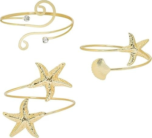 YUEXNKO Bracelet Bras, Bracelet Bras Femme, Bracelets de Bra, Bracelets Bra Ouverture Réglable Or, Réglable Minimaliste Ensemble Braceletes, Bohème Doré Bijoux Brass, pour les Mariages et les Fêtes