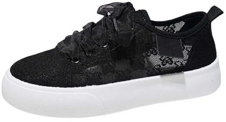 Donna Scarpe Tradizionali Sneakers Donna Scarpe Traspirante Festa Allacciatura Calzature Oxford Ballo