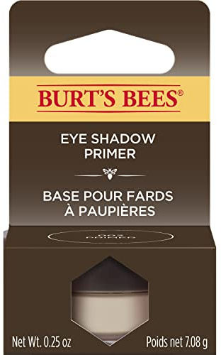 Burt's Bees Eye Shadow Primer, Neutral Ultra Sheer/Translucent Beige Color, Extends Wear For Powder Eye Shadow, For All Skin Tones - 0.25 Ounce