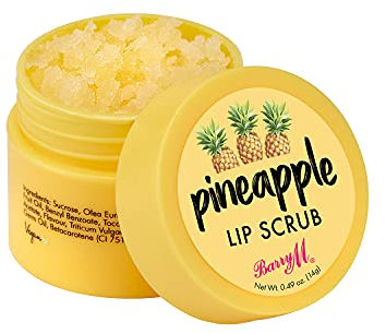 Barry M Cosmetics Lip Scrub Exfoliating Lip Treatment, Pineapple, Colour
