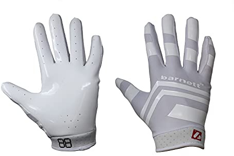 BARNETT FRG-03 Weiß (XL) American Football Handschuhe Pro Empfänger, RE,DB,RB