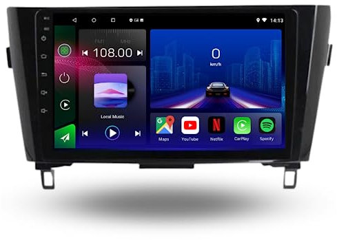 For Nissan Qashqai X-Trail 2014-2020 Android 12 Car Stereo Head Unit CarPlay Android Auto Bluetooth GPS SatNav