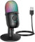 USB Microphone, Condenser PC Mic, Mini Microphone Gaming Accessories with Gradient Rgb Light for PC, Phone, Streaming, Podcast, ASMR, Gaming, Twitch, Youtube (Black1)