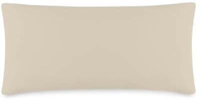 VEL VET HOME Deluxe Kissenbezug 40x80 cm 1teilig Made in EU Hohe Qualität Kopfkissenbezug mit Reißverschluss 100% Baumwolle Kissenhülle 40x80 Beige