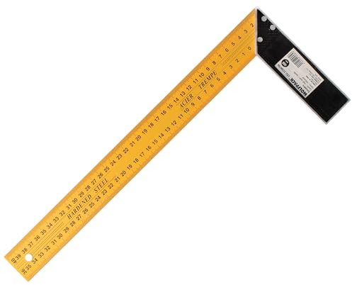 WOLFPACK LINEA PROFESIONAL Escuadra Metalica 400 mm. Escuadra Carpintero, Escuadra Construcción,
