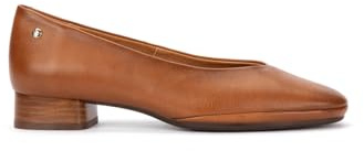 Pikolinos Ubeda Zapatos Tacón Mujer | en Cuero | Horma Amplia | Tacón Bajo | Talla EU 35-42 en Color Marrón