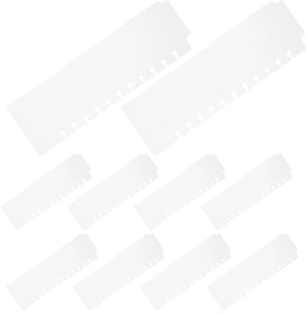 WEKAMOS Separadores de Índice para Carpeta, 10 Unidades Mini Transparentes de Plástico, Pestañas de Página para Cuadernos de Hojas Sueltas, Divisores Organizadores para Oficina y
