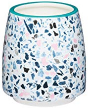 KitchenCraft Small Indoor Plant Pot, Decorative Terrazzo Design, Ceramic, Multi Colour, 11 x 12 cm