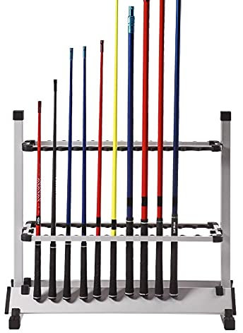 SHIOUCY Angelruten stehen, 24 Ruten Angelruten Rutenständer Tragbar Rutenhalter Angelruten Rutenauflagen
