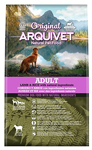 ARQUIVET Original – Adult – Lamm und Reis – Kroketten für Hunde aus Lamm und Reis – 3 kg – Trockenfutter für Hunde – alle Rassen – natürliche Inhaltsstoffe