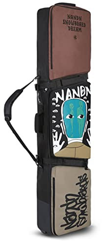 Multifunktions-Einzel-/Doppel-Snowboardtasche, wasserdichte, verschleißfeste Schneeskitaschen mit Rädern, hervorragend für Männer, Frauen und Jugendliche, Skitasche, Reis