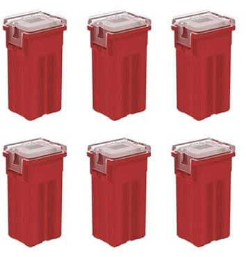 Gebildet 6 fusibili assortiti a forma di scatola Jcase a profilo alto automobilistico 12V-24V per camion, auto e SUV, barche (50A)