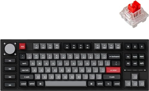 Q3 Pro (schwarz/blaugrau, DE-Layout, Keychron K Pro Red, Hot-Swap, Aluminiumrahmen, RGB)