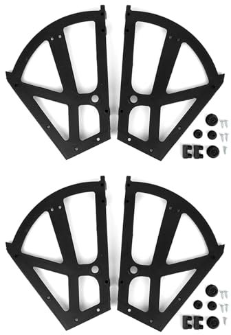 Lwuey Kippbeschlag für Schuhschränke Schuhablage, 2 Fächern Schuhschrank Scharnier ABS Kunststoff Drehbeschlag Flip Schubladen Aufbewahren Anordnen Schuhen Möbel Schuh Regal Turing Rack Ersatz