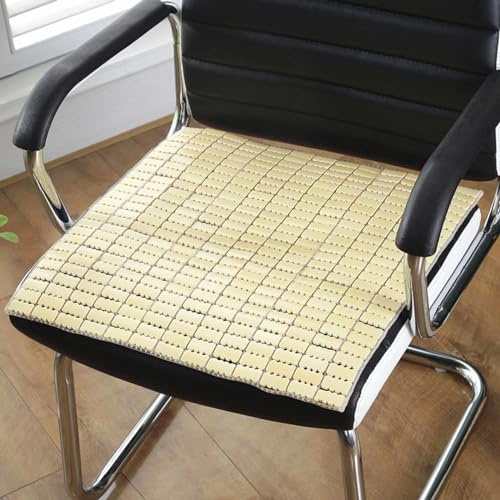 Tappetino In Bambù Traspirante, 40cm 45cm 50cm 55cm Cuscino Per Sedia Da Ufficio, Tappetino Refrigerante Personalizzato, Materasso Mahjong Estivo, Stuoia Di Dormire Per Casa,LxW-55x55cm/22x22in