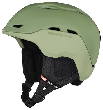 ORIGINE Casco da Sci Snowboard per Sport sulla Neve per Uomo Donna con Fodera Rimovibile Lavabile (ARMY BROZEN GREEN,L)