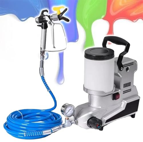 Eastnmythet Portable Airless Paint Sprayer, 2.5L/Min Wall Spray Paint Machine, Electric 1600W Paint Sprayer with 5m Hose, for House Painting