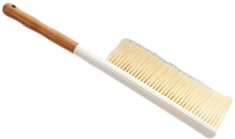JEWEDECO Cepillo Para Polvo De Mano Mango De Madera Cepillo De Limpieza Para Tapicería Para Limpiar Superficies Delicadas Como Sofás y Coches