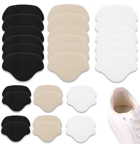 zoerbufan Lot de 30 Réparation de Talon de Chaussure Patch, Auto-Adhésif Protege Talon Chaussure, Patch Réparation Chaussure Autocollants à Talons Patchs Talon Coussinets, Grand et Petit
