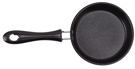 Keenso Mini Sartén de Desayuno de Acero Inoxidable Antiadherente con Largo para Placas de Inducción, Sartén para Huevos para Cocinas Pequeñas, Mini de 12 Cm para Porciones Individuales (PINK)