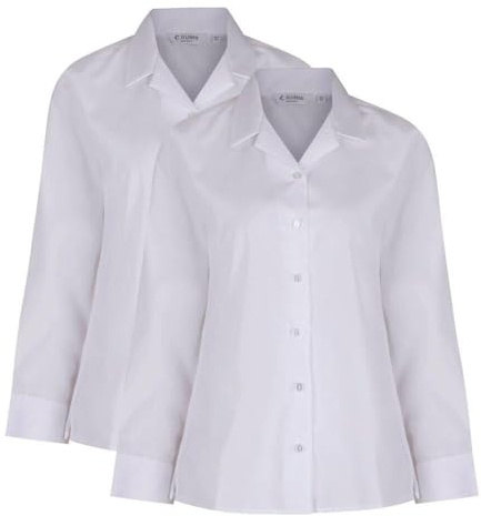 Trutex Girl's RLB School Top, White (White White), 11 Years (Manufacturer Size: 30)