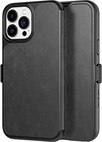 tech21 Evo Wallet for iPhone 13 Pro Max – Wallet Phone Case with Space for Two Bank Cards and 12ft Multi-Drop Protection Black