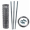 Aquagart Z-Profil Zaunpfosten Wildzaun Komplettset I 50m Knotengeflecht Zaun mit Zaunpfählen Spanndraht & Drahtspannern (50m Zaun 100/8/15S + 15 Z-Pfosten 1,5m+ 250m Spanndraht & 10 Spanner)