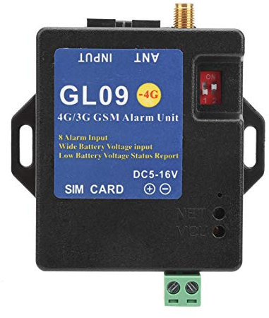 Sistema di Allarme 4G/3G/GSM Modulo di Allarme Ingresso a 8 Canali Allarme di Sicurezza a Basso Consumo Per La Sicurezza del Magazzino Domestico(EU Frequency-Nero)