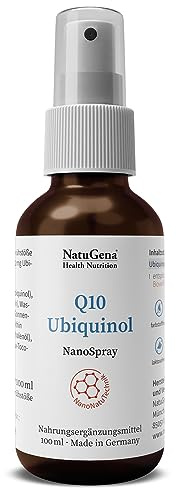 NatuGena Q10 Ubiquinol, NanoSpray mit NanoNatuTechnik, Coenzym Q10 als Ubiquinol, 100 ml (720 Sprühstöße / 120 Tage Packung)