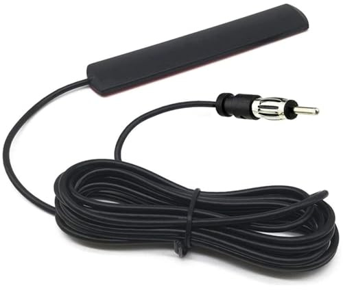 Universal Car Radio Antenna Car Stereo FM AM Hidden Adhesive Mount Patch Antenna Car Radio Media Receiver Player Amplifier Antenna Connector for Vehicle Truck SUV Car