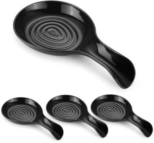 Kyraton Löffelablage 4-teiliges Set, Kochlöffelhalter,Kunststoffe Küchenutensilienhalter Für Löffel, Zangen, Spatel, Löffelständer Für Kochfeld, Löffelhalter, Spülmaschinenfest