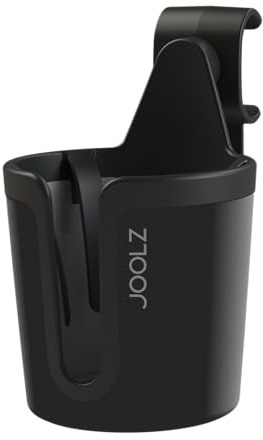 Joolz Cup Holder – Universal Pram Accessory for Joolz Aer, Aer+, Day², Day³, Day+, Hub, Hub+, Geo2 & Geo3 – Easy Clip-On Stroller Drink Holder for Baby Bottles, Coffee Cups & Travel Mugs – Black