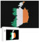 Flag Map of Ireland Novelty Wooden Jigsaw Puzzle Funny Pictures DIY Wall Art Decor for Home Office 300 PCS