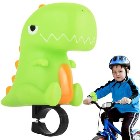 Squeeze - Bocina de bicicleta, dinosaurio para niños, bocina para niños, para niñas, para niños, niños, niñas, senderismo, juegos al aire libre