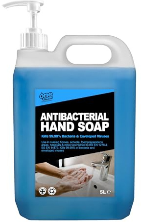 One Chem Pro Antibacterial Hand Soap, 5 Litres, with Pump Dispenser