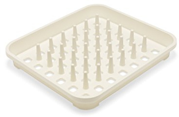 Addis Dish Drying Rack In Linen, 38 x 33.5 x 5 cm