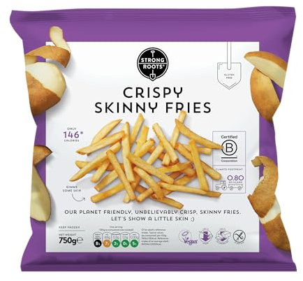 Strong Roots Crispy Skinny Fries, 750g (Frozen)
