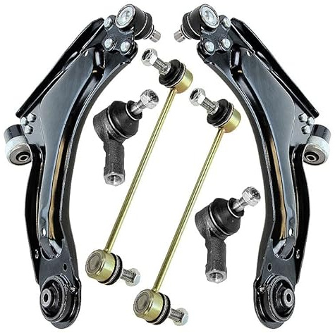ATEC Germany 2x braccio di controllo asse anteriore inferiore destro e sinistro, 2x barra di accoppiamento anteriore, 2x estremità del tirante, compatibile con OPEL COMBO, CORSA C, TIGRA TwinTop