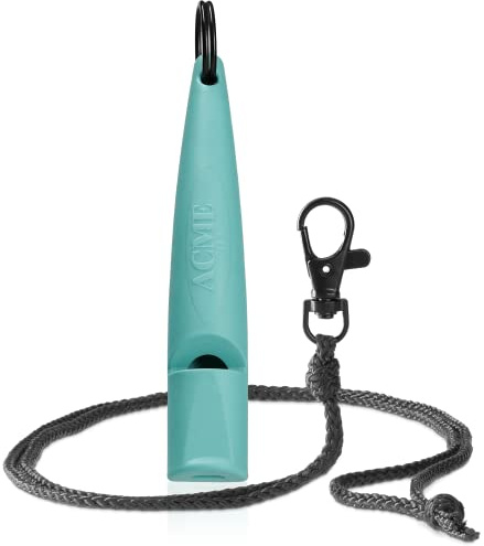 ACME Silbato para perros n.º 211,5 (actualización de 2023) con banda de silbato en color negro mate | Alpha | ideal para la devolución de llamada | gran alcance | frecuencia estandarizada (turquiosis)