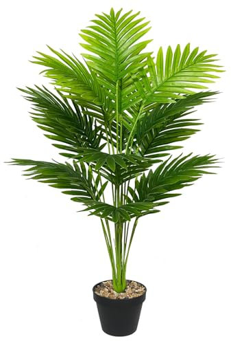 AIVORIUY Artificial Plant in Pot Fake Tree Trunks Leaves Faux Potted for Indoor Outdoor Modern Decoration Home Office Living Room Bedroom Balcony Housewarming Gift (80cm Tall Palm)