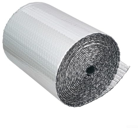 Zeroupshop Film d'isolation en aluminium, multi-usages, double paroi, radiateur thermique, pour murs, sols et plafonds pour différents paramètres